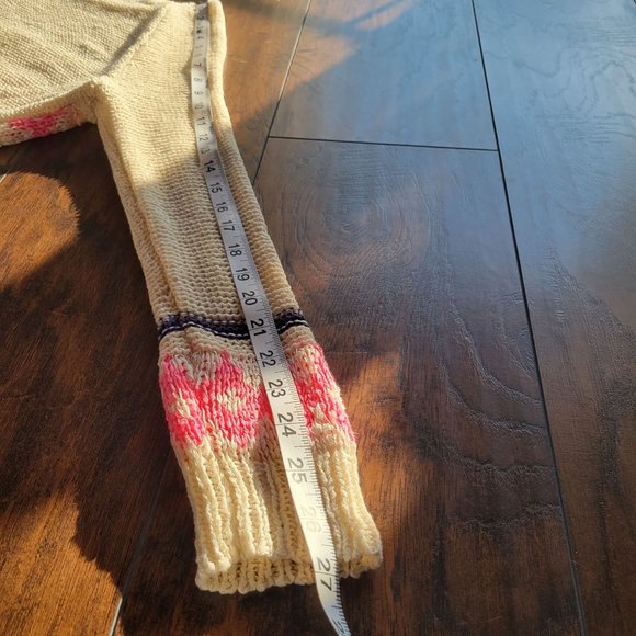 Foreign Exchange Womans Knit Sweater Retro Long Sleeve Round Neck Size Medium Ra - Picture 11 of 11